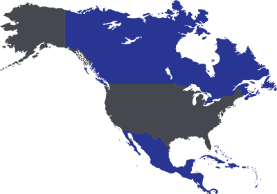 Map of North America