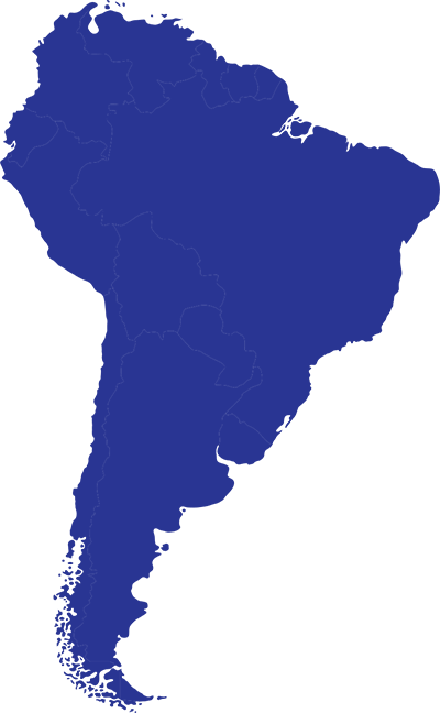 Map of South America